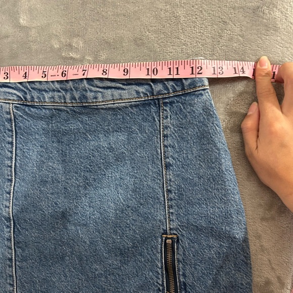 Free people midnight magic denim mini skirt NWT - Picture 7 of 11